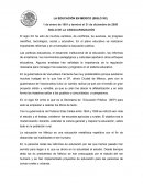 LA EDUCACIÓN DE MÉXICO