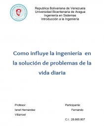 Como resolver un problema de ingeniería sin ingeniería. Página 1