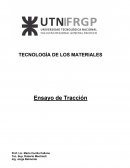 TECNOLOGÍA DE LOS MATERIALES Ensayo de Tracción