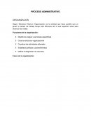 PROCESO ADMINISTRATIVO ORGANIZACIÓN