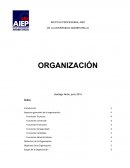 Aspectos generales de la organización