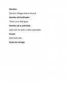 Selección de texto e ideas aplicables