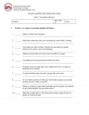 EVALUACIÓN LECTURA EN CASA Libro: “Una pollita bohemia”