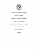 Actividad: La Filosofía de la Educación y la Pedagogía