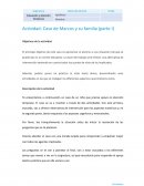 Educación y Atención Temprana. Actividad: Caso de Marcos y su familia