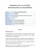 Desarrollado la filosofía organizacional de una empresa