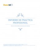 INFORME DE PRACTICA PROFESIONAL Técnico en Electricidad y Automatización Industrial