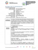 INFORME FINAL DE INTERVENCIÓN