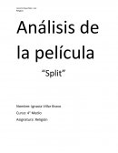Análisis de la película “Split”