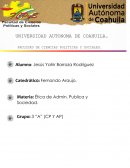 La etica en la Administración ´Publica.