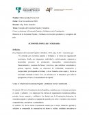 Concepto de Economía Popular y Solidaria