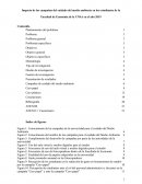 Impacto de las campañas del cuidado del medio ambiente en los estudiantes de la Facultad de Economía de la UNSA en el año 2019