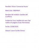 Foro: Análisis de caso: Dar vuelta a la página (Caso Hermanas)