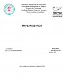 Ética y cultura universitaria MI PLAN DE VIDA