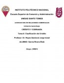 CRÉDITO Y COBRANZA Tarea 6: Clasificación del Crédito