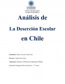 Análisis de La Deserción Escolar en Chile