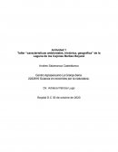 Características ambientales, histórica, geográfica” de la Laguna de los Cajones Berbeo Boyacá