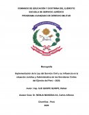 IMPLEMENTACION DE LA LEY SERVIR EN EL EJERCITO DEL PERU