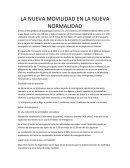LA NUEVA MOVILIDAD EN LA NUEVA NORMALIDAD