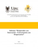 Informe: “Emprender con Innovación - Conversatorio con Empresarios”