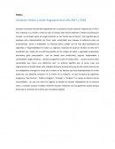 Variación misión y visión Angloamerican año 2017 y 2018