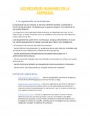 LOS RECURSOS HUMANOS EN LA EMPRESAS