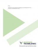 Proyecto: Elaboración de una estrategia de marketing que permita posicionar en el mercado casa de banquetes Arenova