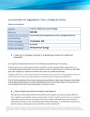 La economía en la organización. Foro y entrega de archivo