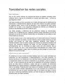 Toxicidad en las redes sociales