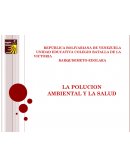 La contaminación y la polución ambiental