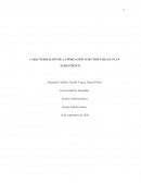 CARACTERIZACIÓN DE LA POBLACIÓN O SECTOR PARA EL PLAN ESTRATÉGICO