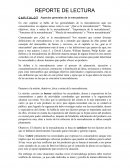 Reporte de lectura "Aspectos generales de la mercadotecnia"