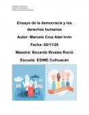 Ensayo de la democracia y los derechos humanos