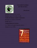 Trabajo Reporte de Lectura: Los 7 hábitos de la gente altamente efectiva