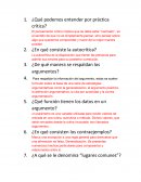 ¿Qué podemos entender por práctica crítica?