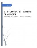 Atributos del sistema de transporte