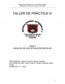 ANÁLISIS DE UNA SITUACIÓN ESCOLAR