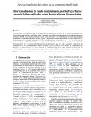 Curso de tecnologías del control de la contaminación del suelo