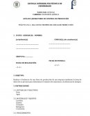 BALANCE EN UNA LINEA DE PRODUCCION