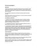 Procesos psicológicos. Atención