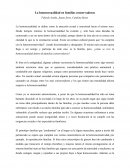 La homosexualidad en familias conservadoras