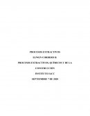Procesos extractivos, químicos y de la construcción