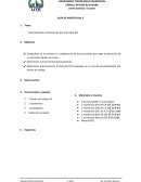 Características y Polarización del Transistor BJT