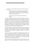 RRHH. Primera prueba de gestión de personas