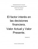 El factor interés en las decisiones financiera