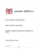 Proyecto: Consultoría y Desarrollo de Proyectos S.A de C.V