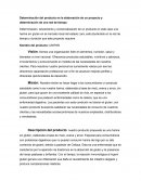 Determinación del producto en la elaboración de un proyecto y determinación de una red de tiempo