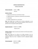 MODELOS ADMINISTRATIVOS. PLAN DE EVALUACION