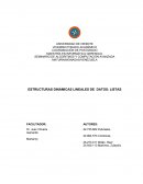 ESTRUCTURAS DINÁMICAS LINEALES DE DATOS: LISTAS
