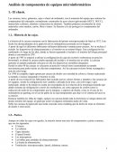 Análisis de componentes de equipos microinformáticos